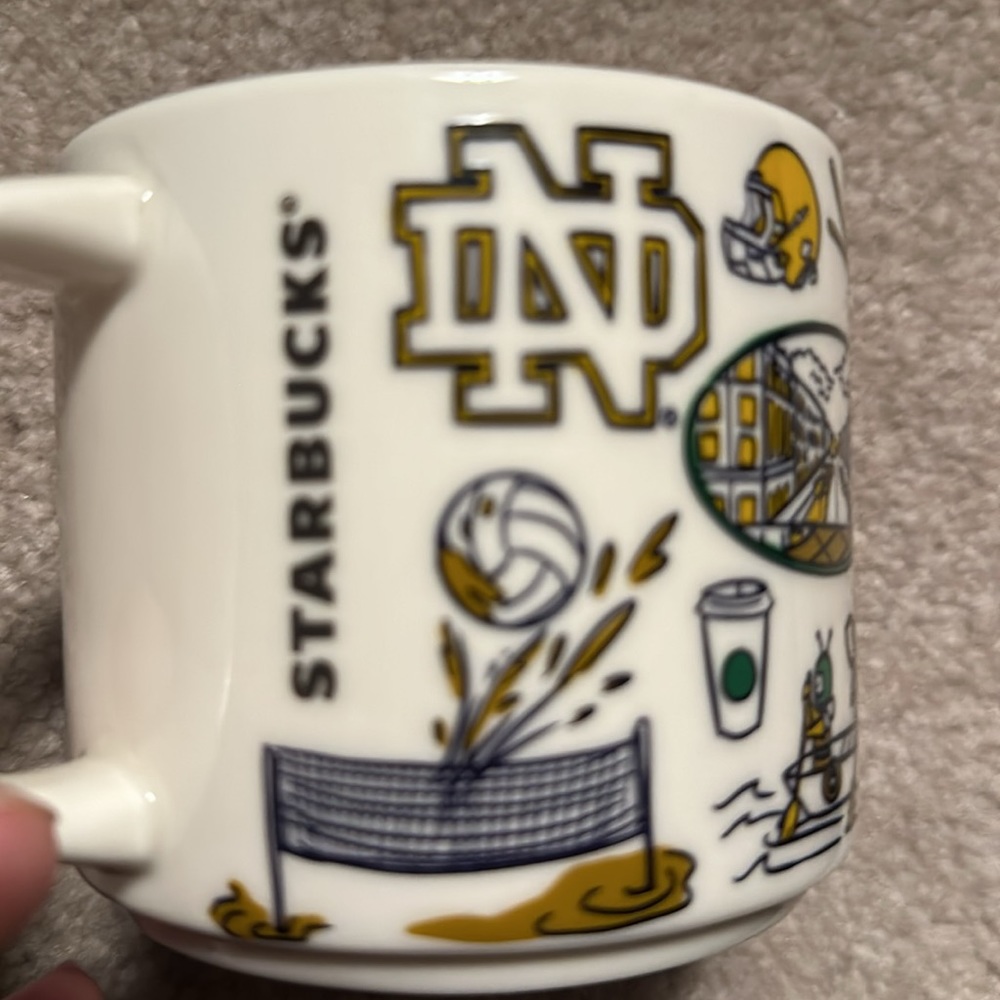 Starbucks Notre Dame Campus mug.  Brand new unused in box with SKU - Picture 6 of 9